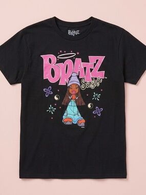 NWT Bratz Sasha Black Graphic Tee